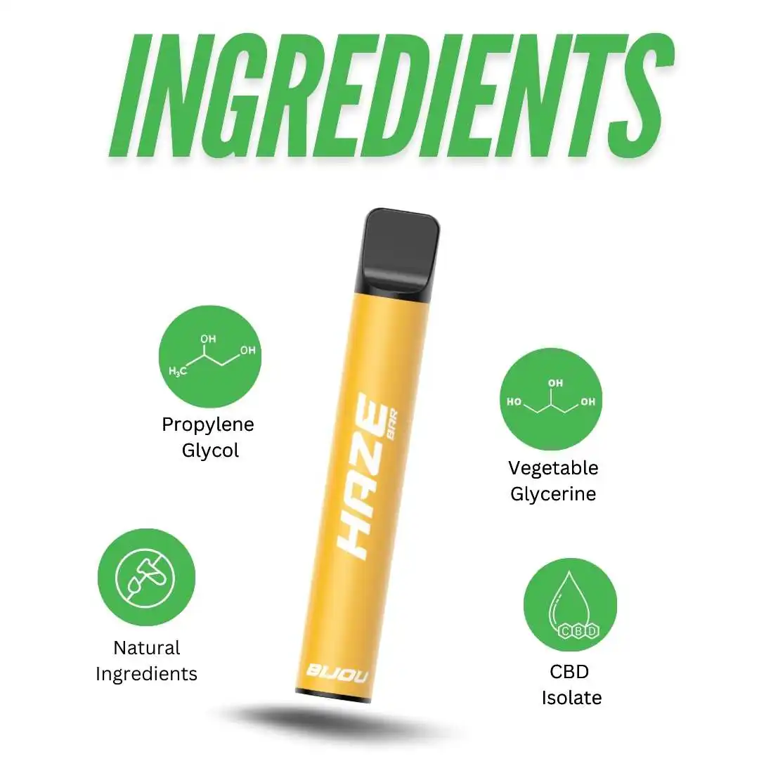 Haze Bijou Pineapple Ice CBD Vape |£1.99|150MG|600 Puffs