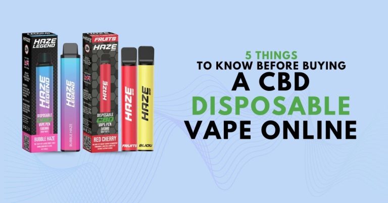 5 Things to Check Before Buying a CBD Disposable Vape Online