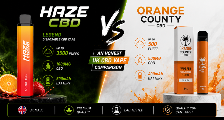 Haze CBD vs Orange County CBD